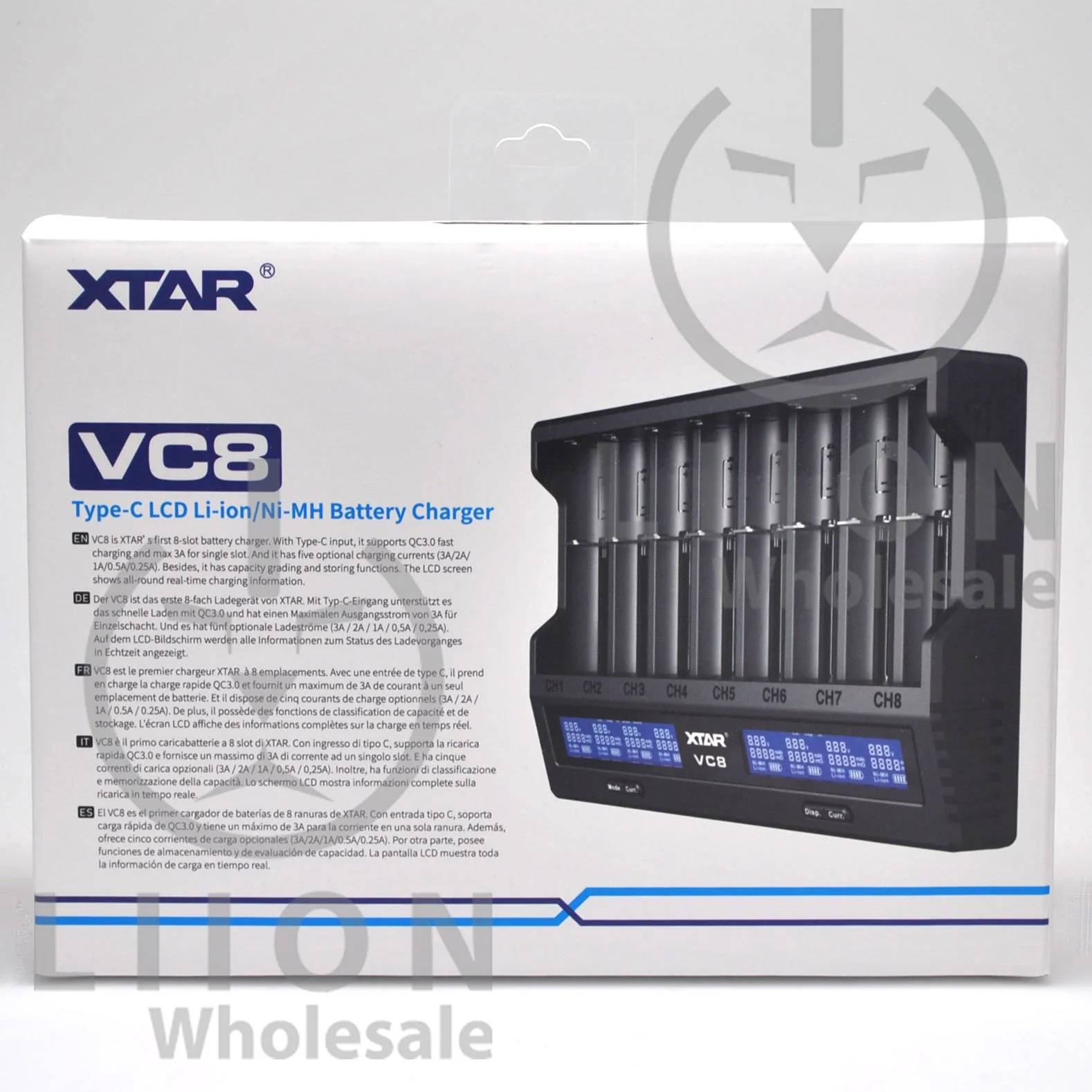 XTAR VC8 Battery Charger - Wholesale Discount - Image 4