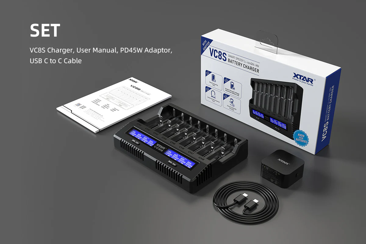 XTAR VC8S Battery Charger - Wholesale Discount - Image 2
